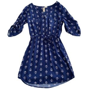 Navy Blue Nautical Dress